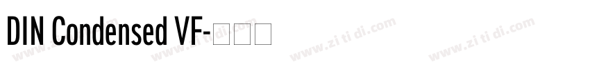 DIN Condensed VF字体转换